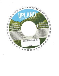 Upland Brewing Company 2016 Side Trail #1 November 2015
