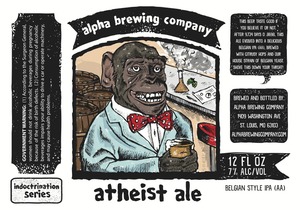 Alpha Brewing Company Atheist Ale November 2015
