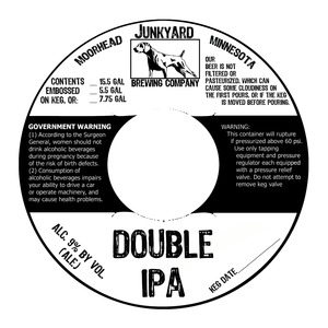 Junkyard Brewing Company Double IPA November 2015