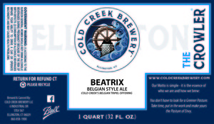 Cold Creek Brewery LLC Beatrix November 2015