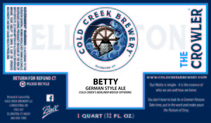 Cold Creek Brewery LLC Betty November 2015