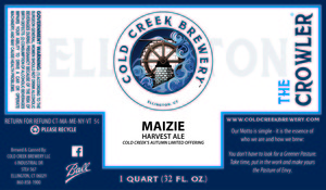 Cold Creek Brewery LLC Maizie November 2015