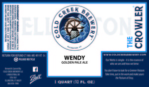 Cold Creek Brewery LLC Wendy November 2015