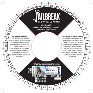 Jailbreak Brewing Company Odb November 2015
