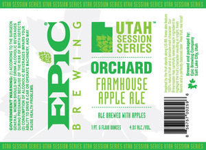 Epic Brewing Company Orchard Farm House Apple November 2015