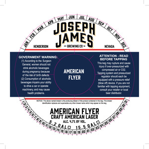 Joseph James Brewing Co., Inc. American Flyer November 2015