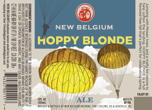 New Belgium Brewing Hoppy Blonde November 2015