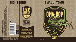 Omaha Brewing Company Oma-hop Session December 2015