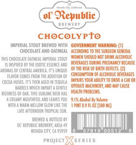 Ol' Republic Brewery Chocolypto