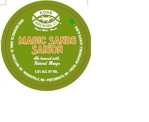 Kona Brewing Company Magic Sands Saison December 2015