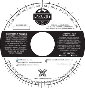 Dark City Brewing Co Upstage Ale December 2015
