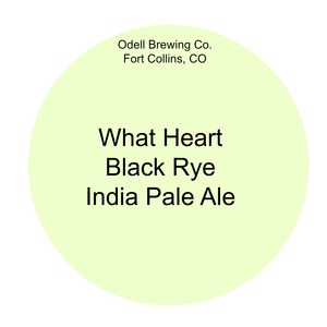 Odell Brewing Co. What Heart December 2015