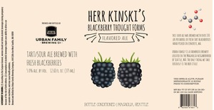 Urban Family Brewing Herr Kinski's Blackberry Thought Forms December 2015