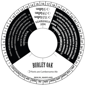 Burley Oak Pants Are Cumbersome Ale December 2015
