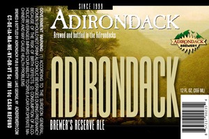 Adirondack Brewer's Reserve Ale December 2015