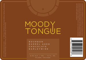 Moody Tongue Bourbon Barrel Aged Chocolate Barleywine