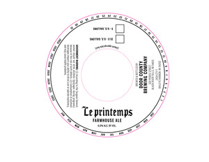 Door County Brewing Co Le Printemps December 2015