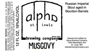 Alpha Brewing Company Muscovy December 2015