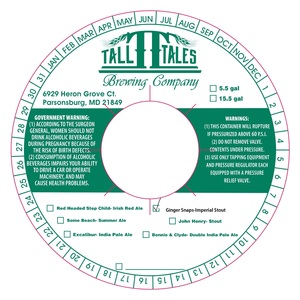 Tall Tales Brewing Co. Ginger Snaps