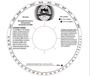 Blowing Rock Brewing Co American Wheat Ale December 2015