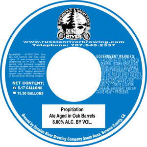 Russian River Brewing Company Propitiation December 2015