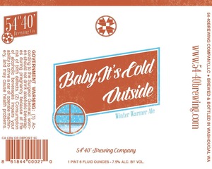 54-40 Brewing Company Baby Its Cold Outside December 2015