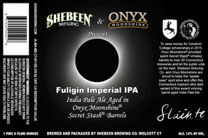 Shebeen Brewing Company Fuligin Imperial IPA December 2015