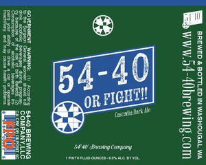 54-40 Brewing Company 54-40 Or Fight December 2015