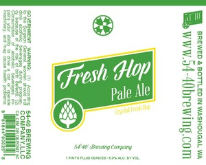 54-40 Brewing Company Fresh Hop December 2015