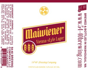 54-40 Brewing Company Maiwiener December 2015