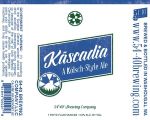 54-40 Brewing Company KÄscadia December 2015