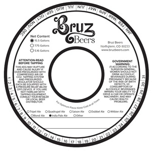 Bruz Beers India Pale Ale December 2015