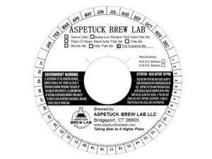 Aspetuck Brew Lab The Kuwame Ale December 2015