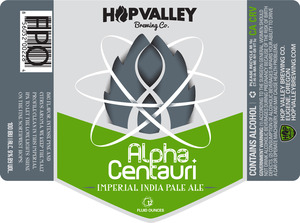 Hop Valley Brewing Co. Alpha Centauri December 2015