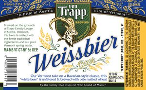 Von Trapp Brewing Weissbier
