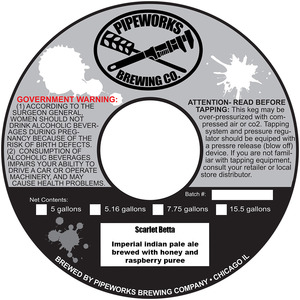 Pipeworks Brewing Company Scarlet Betta January 2016