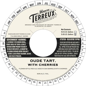 Bruery Terreux Cherry Oude Tart January 2016