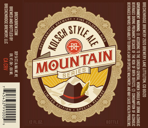 Breckenridge Brewery Kolsch Style Ale January 2016