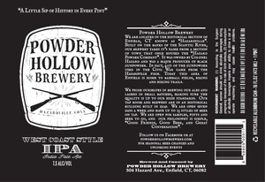 Powder Hollow Brewery West Coast Style IPA