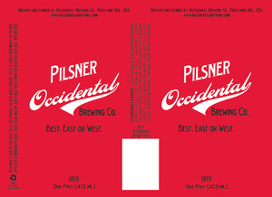 Occidental Brewing Co. Pilsner