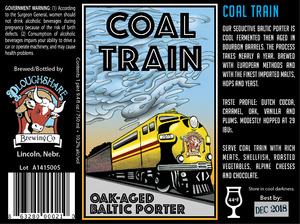 Coal Train Oak-aged Baltic Porter February 2016