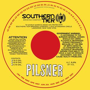 Southern Tier Brewing Company Pilsner January 2016