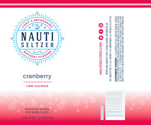 Nauti Seltzer Cranberry