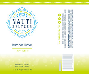 Nauti Seltzer Lemon Lime December 2015