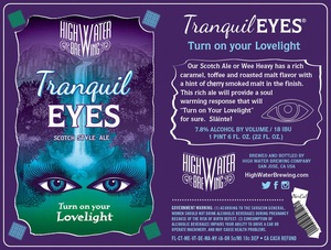 High Water Brewing Tranquil Eyes January 2016