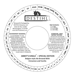 Destihl Abbey's Single - Special Edition January 2016