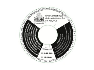 4 Hands Brewing Company Lime Contact High January 2016