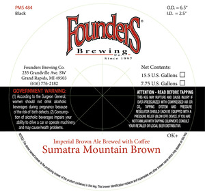 Founders Sumatra Mountain Brown January 2016