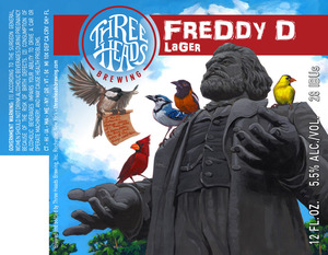 Three Heads Brewing Freddy D Lager January 2016