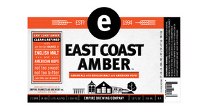 Empire Brewing Company East Coast Amber January 2016